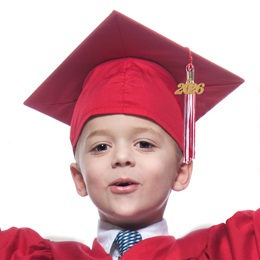 Premium Matte Red Graduation Cap and Tassel Set