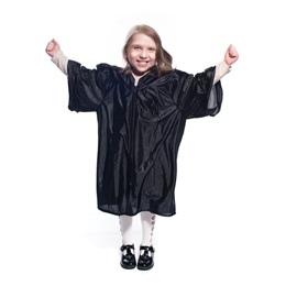 Shiny Black Graduation Gown
