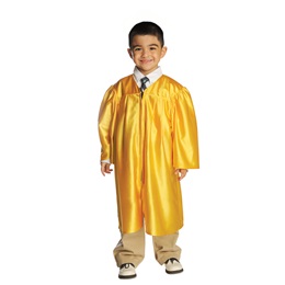 Shiny Gold Graduation Gown
