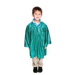 Shiny Green Graduation Gown
