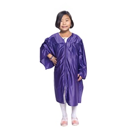 Shiny Purple Graduation Gown