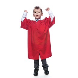 Premium Matte Red Graduation Gown