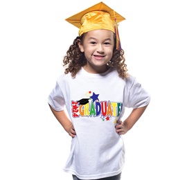 T-Shirt Grad Set with Shiny Cap