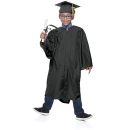 Black EZ Matte Graduation Gown, Cap, and Tassel Set