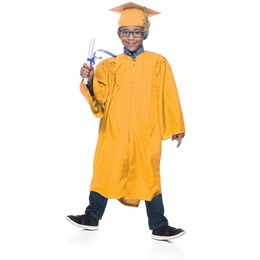 Gold EZ Matte Graduation Gown, Cap, and Tassel Set