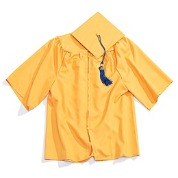 Gold EZ Matte Graduation Gown, Cap, and Tassel Set