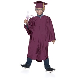 Maroon EZ Matte Graduation Gown, Cap, and Tassel Set