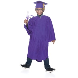 Purple EZ Matte Graduation Gown, Cap, and Tassel Set