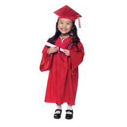 Red EZ Matte Graduation Gown, Cap, and Tassel Set
