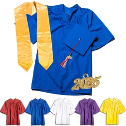 Deluxe Graduation Set With Stole - Matte Finish