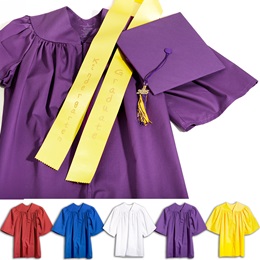 Kindergarten Graduation Set With Sash - Matte