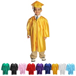 Shiny Graduation Set with Gown, Cap and Tassel