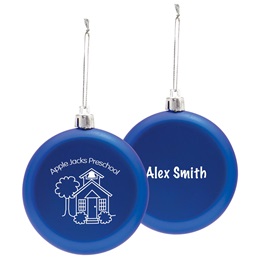 Personalized Shatter-resistant Ornament - Flat Circle