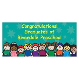 Customizable Paper Banner - Colorful  Kids