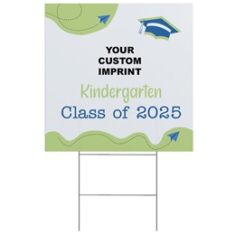 Custom Yard Sign - Kindergarten Class of../Airplanes