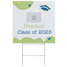 Custom Yard Sign - Preschool Class of../Airplanes