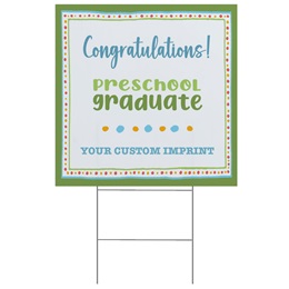 Custom Yard Sign - Congratulations Preschool Graduate