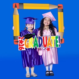 33 in. x 35 in. Pencil Frame Graduate Prop Kit