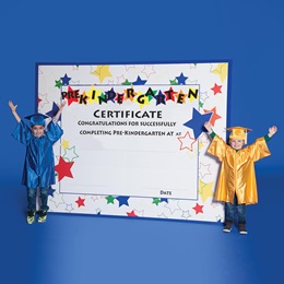 6 ft. x 7 ft. 10 in. Giant Pre-Kindergarten Diploma Prop Kit