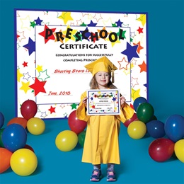 6 ft. x 7 ft. 10 in. Giant Preschool Diploma Decoration Kit