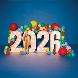 Multi-color Lighted Year Photo Prop Kit