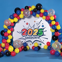 Balloon Arch With Starburst Backdrop Kit