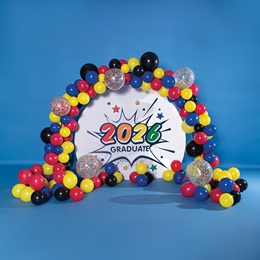 Balloon Arch With Starburst Backdrop Kit