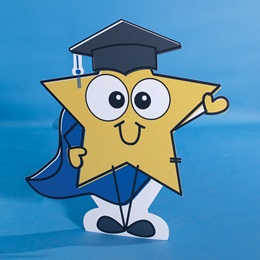 46 in. x 44 in. Superhero Graduate Star Prop Kit