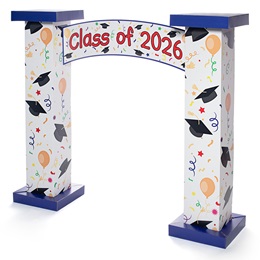 Class of Balloons and Grad Caps Arch Kit