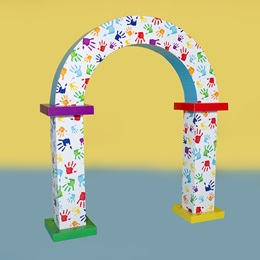 7 ft. x 6 ft. Friendship Handprints Arch Kit