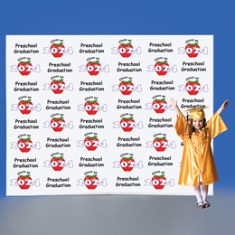 Preschool Apple Step and Repeat Wall