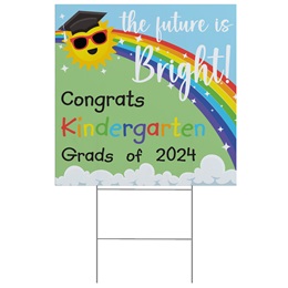 Stock Yard Sign - Bright Futures Kindergarten Graduation
