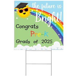 Stock Yard Sign - Bright Futures Pre-K Graduation