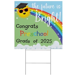 Stock Yard Sign - Bright Futures Preschool Graduation