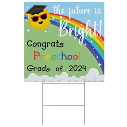 Stock Yard Sign - Bright Futures Preschool Graduation