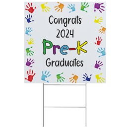Stock Yard Sign - Handprints Pre-K Graduates
