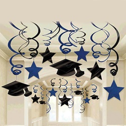 Foil Graduation Swirl Pack