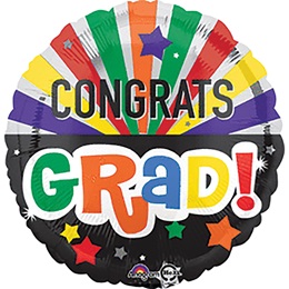 Congrats Grad Celebration Foil Balloon