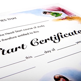 Head Start Certificate