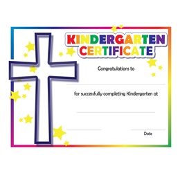 Kindergarten Colorful Faith Certificates, 30/pkg