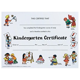 Kindergarten Certificate