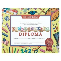 Kindergarten Diploma - Clock