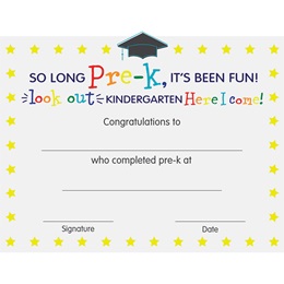 So Long Pre-K Graduation Diploma Pack