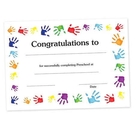 Kindergarten Graduation Certificate Kindergarten