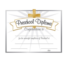 Preschool Gold Cross Diplomas, 30/pkg