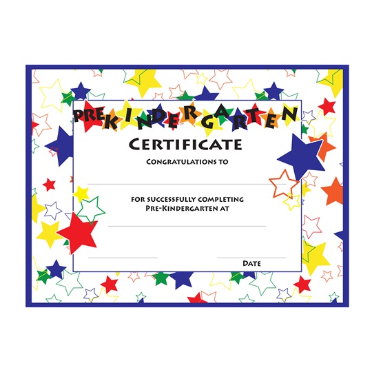 Pre Kindergarten Color Craze Diplomas 30 Pkg Alphabet U