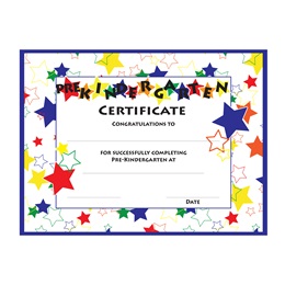 Pre-Kindergarten Color Craze Diplomas, 30/pkg