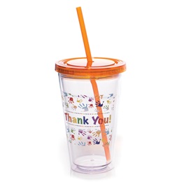 Appreciation Tumbler- Thank You Handprints