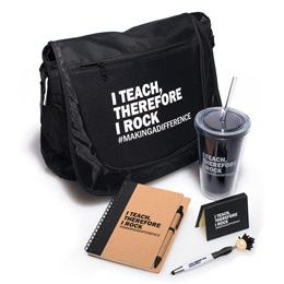 Teacher Appreciation Award Set - I Teach, Therefore I Rock