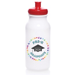 Handprint Pre-K Graduate Water Bottle - 20 oz.